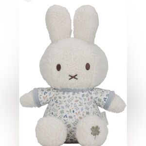 Miffy x Dutch Lucky Leaves White Bunny Plush with Floral Outfit